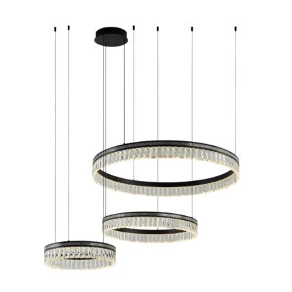 Hämardatav LED-kristall-lühter kaablil THALIA LED/120W/230V 3000-6000K + kaugjuhtimispult