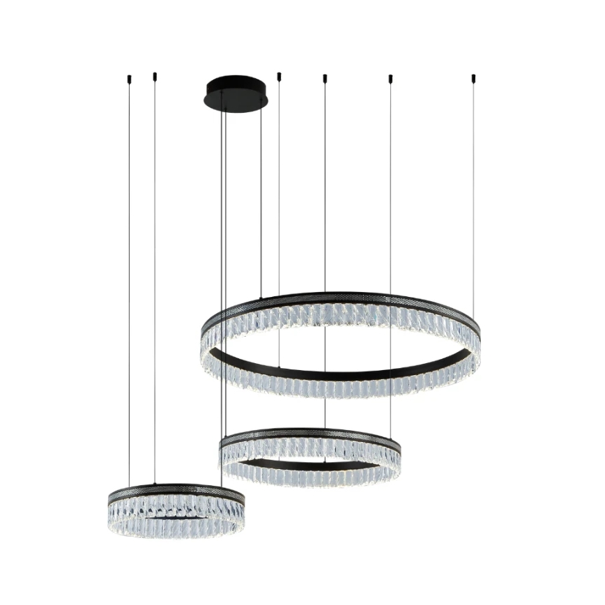 Hämardatav LED-kristall-lühter kaablil THALIA LED/120W/230V 3000-6000K + kaugjuhtimispult