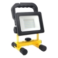 LED hämardatav kaasaskantav reflektor TIGRA LED/20W/3,7V 4000K IP54 4400 mAh must/kollane