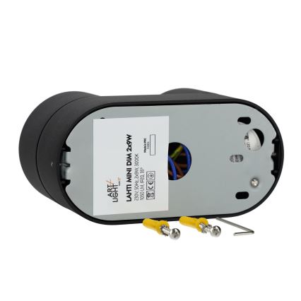 LED Hämardatav kohtvalgusti LAHTI MINI 2xLED/9W/230V 3000K CRI 90 must