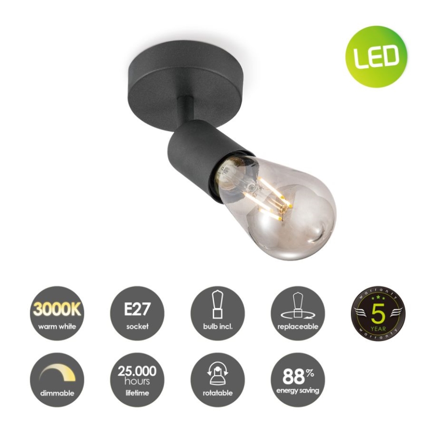 LED Hämardatav kohtvalgusti MELLO 1xE27/4W/230V