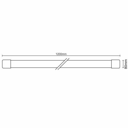 LED Hämardatav köögimööbli valgusti LED/40W/230V 3000-6500K Wi-Fi Tuya IP40
