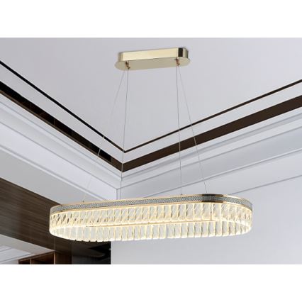LED hämardatav kristallkroonlühter riputuskaabliga THALIA LED/50W/230V 3000-6000K + kaugjuhtimispult