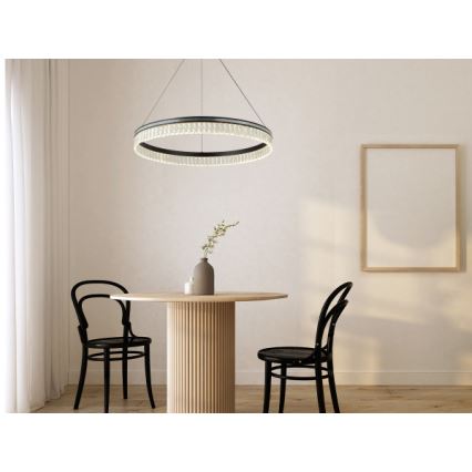 LED-hämardatav kristall-lühter riputuskaabliga THALIA LED/55W/230V 3000-6000K Ø 80 cm + kaugjuhtimispult