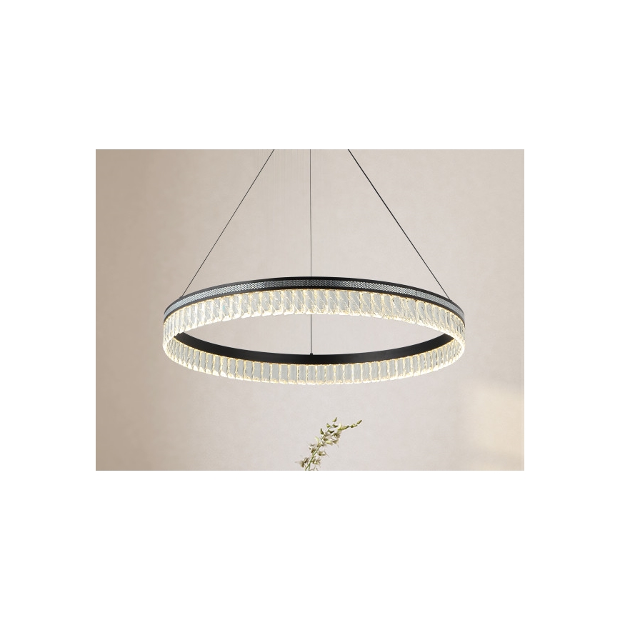 LED-hämardatav kristall-lühter riputuskaabliga THALIA LED/55W/230V 3000-6000K Ø 80 cm + kaugjuhtimispult