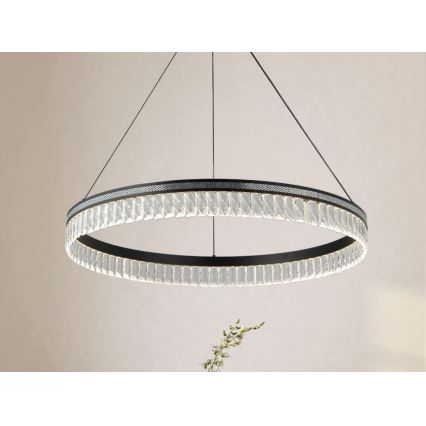 LED-hämardatav kristall-lühter riputuskaabliga THALIA LED/55W/230V 3000-6000K Ø 80 cm + kaugjuhtimispult