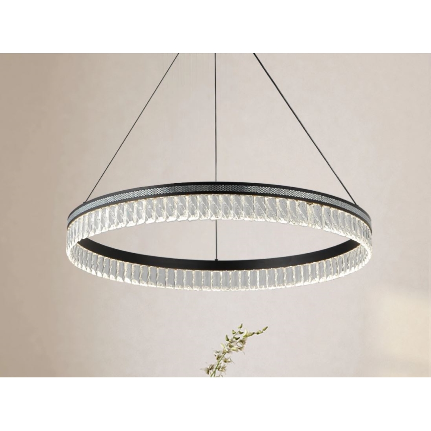 LED-hämardatav kristall-lühter riputuskaabliga THALIA LED/55W/230V 3000-6000K Ø 80 cm + kaugjuhtimispult