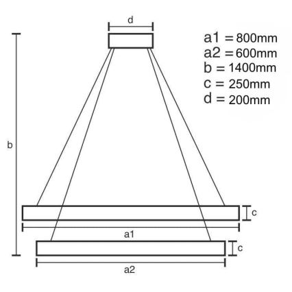 LED Hämardatav kristall-lühter LED/190W/230V 3000-6500K + kaugjuhtimispult