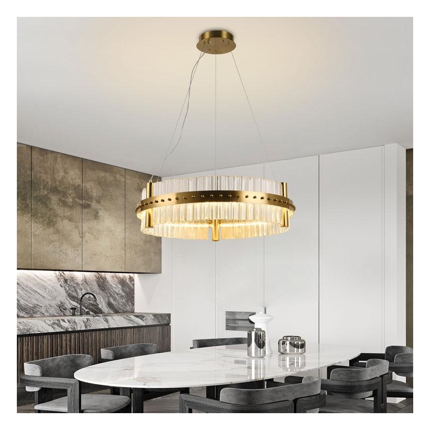 LED Hämardatav kristall-lühter LED/40W/230V 3000-6500K + kaugjuhtimispult