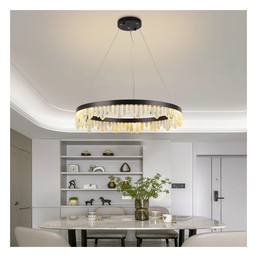 LED Hämardatav kristall-lühter LED/40W/230V 3000-6500K + kaugjuhtimispult