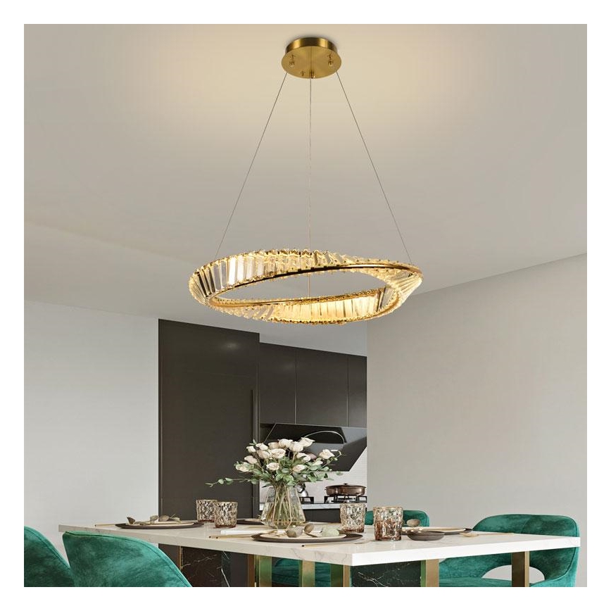 LED Hämardatav kristall-lühter LED/40W/230V 3000-6500K + kaugjuhtimispult
