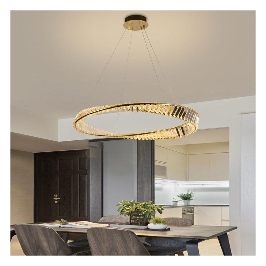 LED Hämardatav kristall-lühter LED/50W/230V 3000-6500K + kaugjuhtimispult