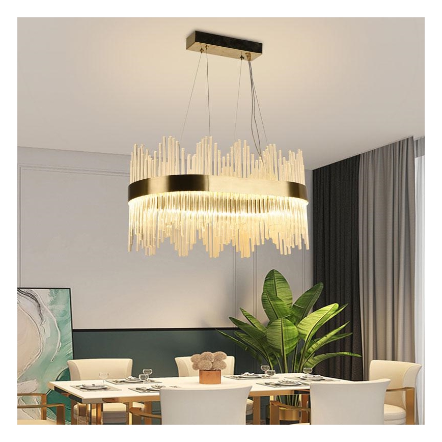 LED Hämardatav kristall-lühter LED/70W/230V 3000-6500K + kaugjuhtimispult