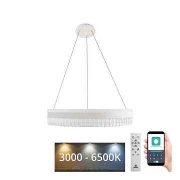 LED Hämardatav kristall-lühter LED/80W/230V 3000-6500K valge + kaugjuhtimispult
