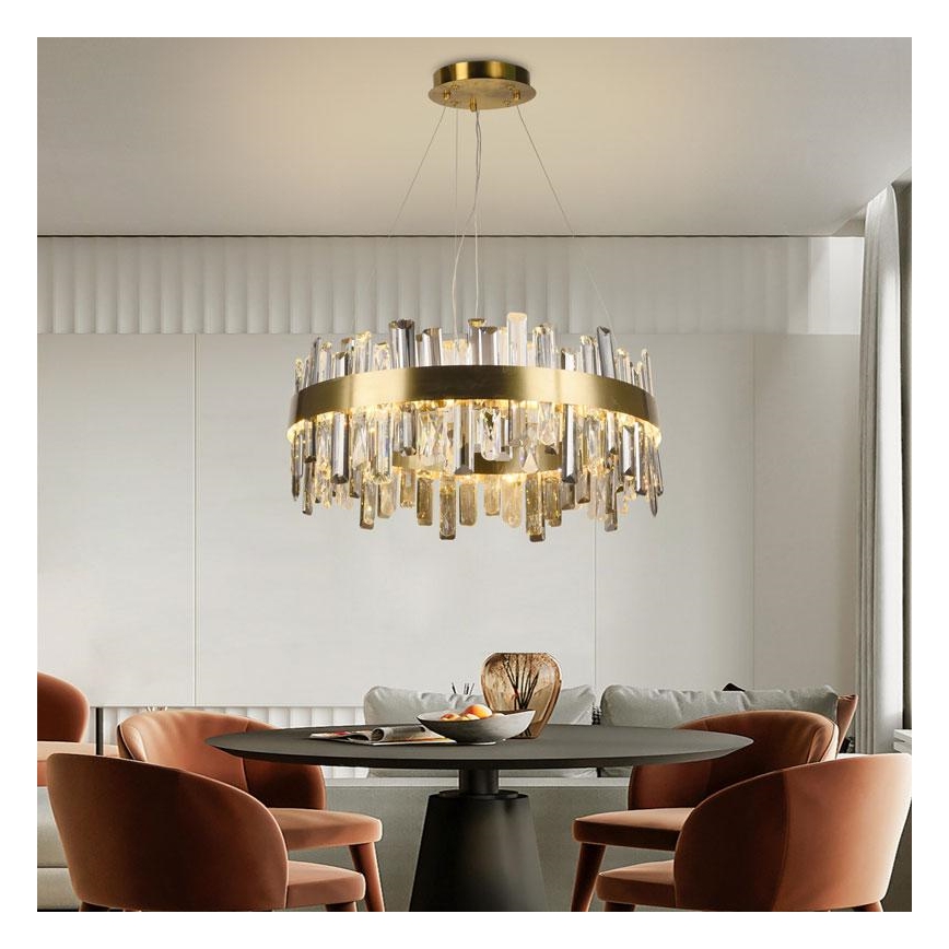LED Hämardatav kristall-lühter LED/80W/230V 3000-6500K + kaugjuhtimispult