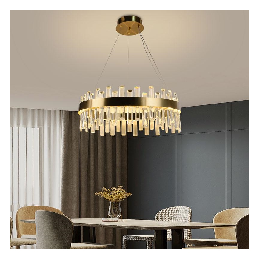 LED Hämardatav kristall-lühter LED/80W/230V 3000-6500K + kaugjuhtimispult