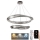 LED Hämardatav kristall-lühter LED/90W/230V 3000-6500K läikiv kroom + kaugjuhtimispult