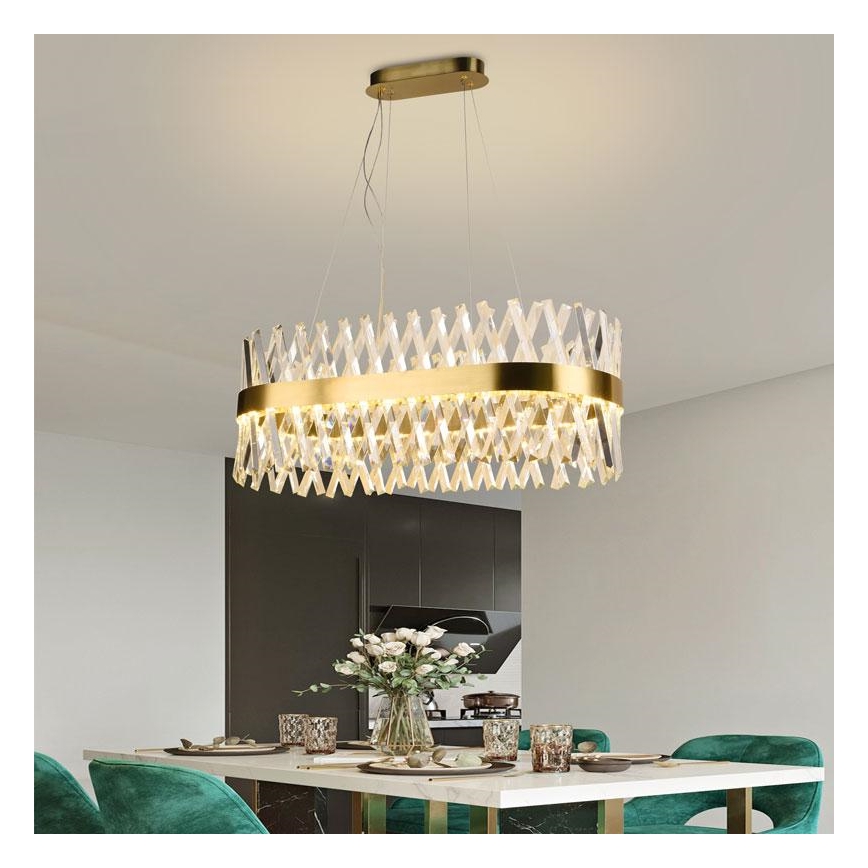 LED Hämardatav kristall-lühter LED/90W/230V 3000-6500K + kaugjuhtimispult