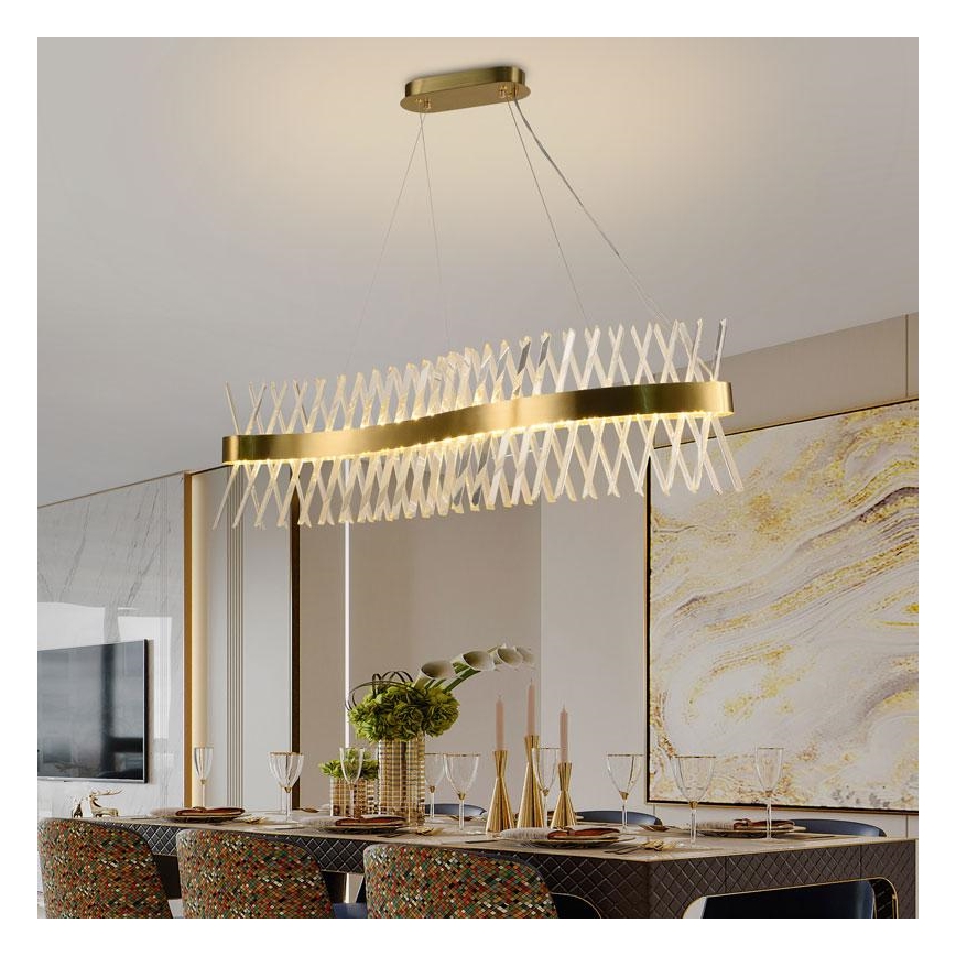 LED Hämardatav kristall-lühter LED/95W/230V 3000-6500K + kaugjuhtimispult