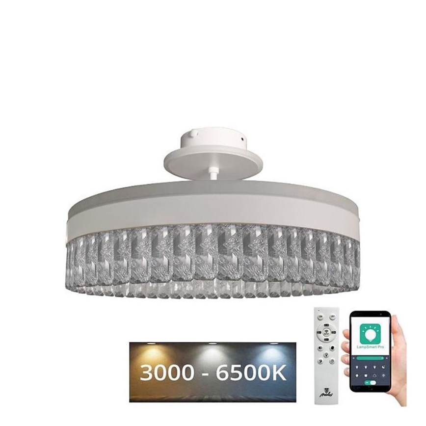 LED Hämardatav kristall pinnale kinnitatav lühter LED/75W/230V 3000-6500K valge + kaugjuhtimispult