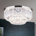 LED Hämardatav kristallist laevalgusti PRISM LED/80W/230V d. 55 cm läikiv kroom