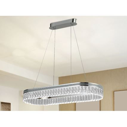 LED hämardatav kristall-lühter kaablil THALIA LED/50W/230V 3000-6000K + kaugjuhtimispult