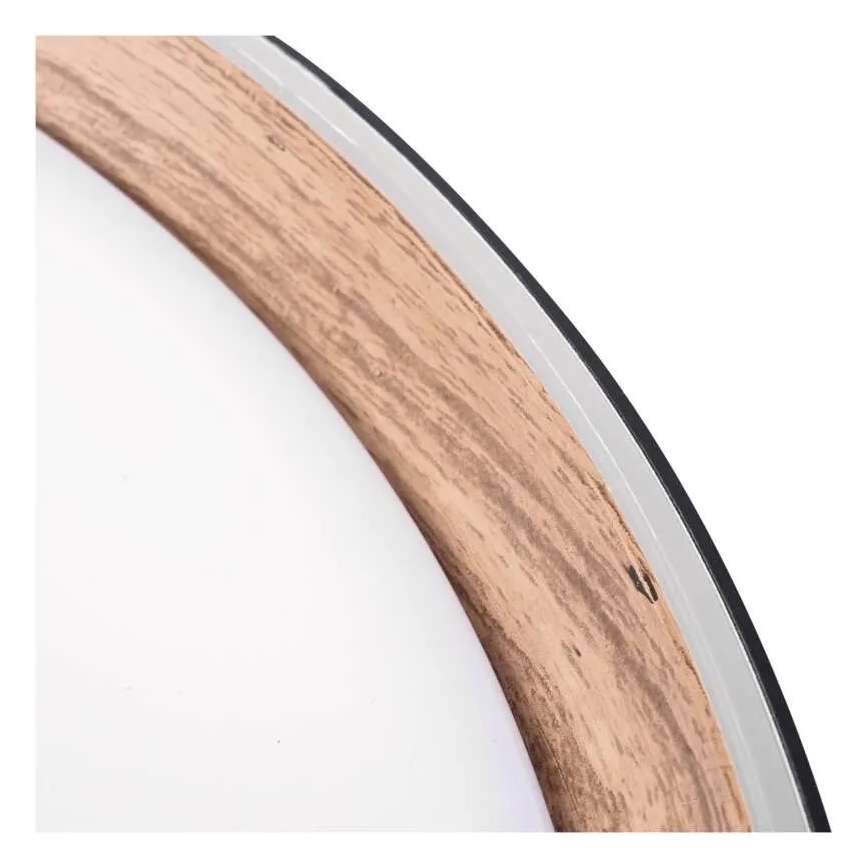 Hämardatav LED-laelamp ILVI LED/45W/230V 2700-6500K läbimõõt 50 cm must/beež + kaugjuhtimispult