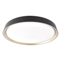 LED-hämardatav laelamp ILVI LED/45W/230V 2700–6500K läbimõõt 50 cm must/messing + kaugjuhtimispult