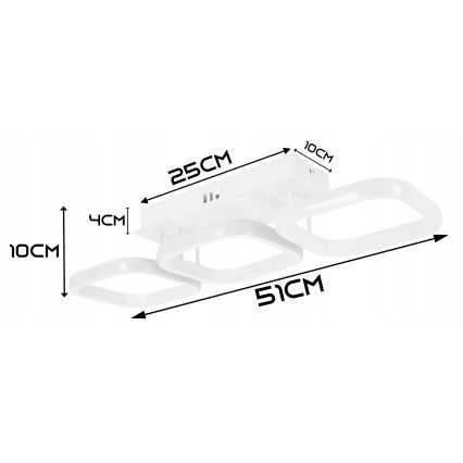 Hämardatav LED laelamp LED/33W/230V 3000-6500K valge Wi-Fi Tuya + kaugjuhtimispult