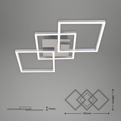 LED-hämardatav laelamp LED/36W/230V 3000K mattkroom