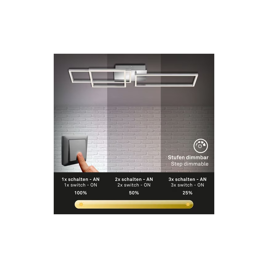 LED-hämardatav laelamp LED/42W/230V 3000K mattkroom