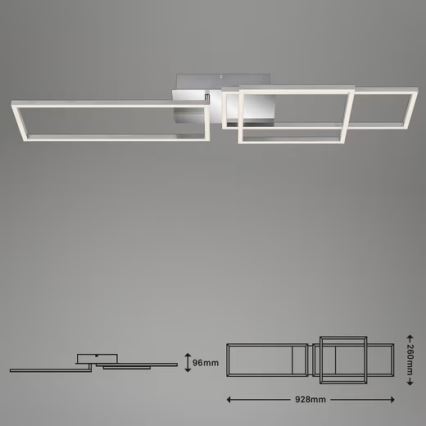 LED-hämardatav laelamp LED/42W/230V 3000K mattkroom