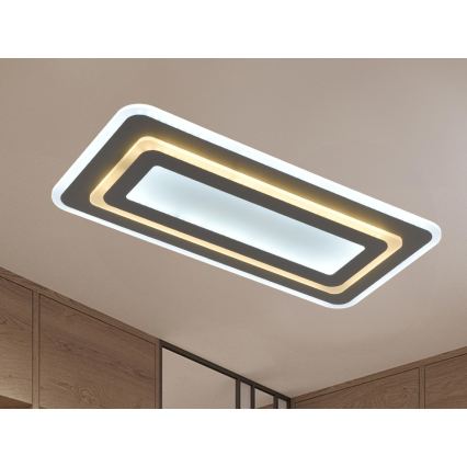 LED-hämardatav laelamp LED/85W/230V 3000-6500K hall + kaugjuhtimispult