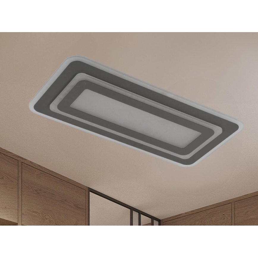 LED-hämardatav laelamp LED/85W/230V 3000-6500K hall + kaugjuhtimispult