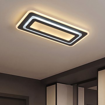 LED-hämardatav laelamp LED/85W/230V 3000-6500K must + kaugjuhtimispult