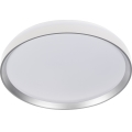 LED hämardatav laelamp LIXAN LED/65W/230V 3000-6500K läbimõõt 48,6 cm valge/hõbedane + kaugjuhtimispult