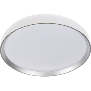 LED hämardatav laelamp LIXAN LED/65W/230V 3000-6500K läbimõõt 48,6 cm valge/hõbedane + kaugjuhtimispult