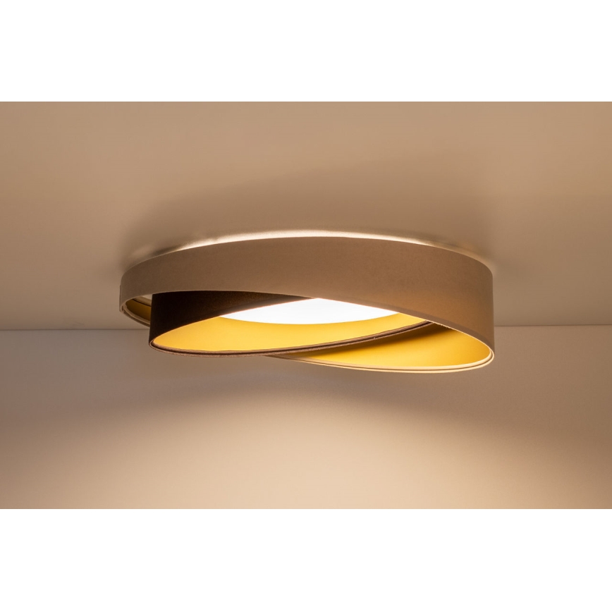 Hämardatav LED-laelamp SMART GALAXY MODERN LED/24W/230V 3000-6500K läbimõõt 55 cm beež/pruun/kuldne + kaugjuhtimispult