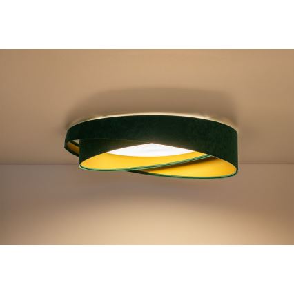 Hämardatav SMART GALAXY MODERN LED-laelamp/24W/230V 3000-6500K läbimõõt 55 cm roheline/kuldne + kaugjuhtimispult