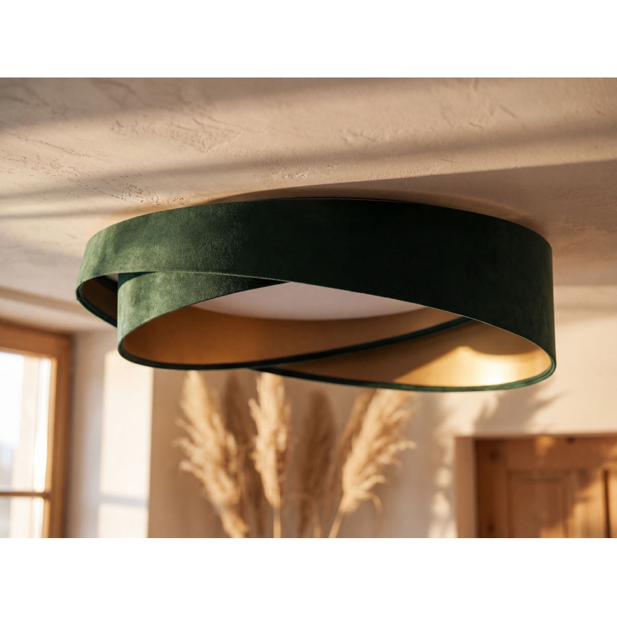Hämardatav SMART GALAXY MODERN LED-laelamp/24W/230V 3000-6500K läbimõõt 55 cm roheline/kuldne + kaugjuhtimispult