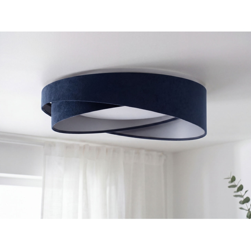 LED-hämardatav laelamp SMART GALAXY MODERN LED/24W/230V 3000-6500K läbimõõt 55 cm sinine/hõbedane + kaugjuhtimispult