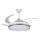 LED-hämardatav laelamp ventilaatoriga PLAVE LED/36W/230V 3000-6500K hõbe/valge + kaugjuhtimispult