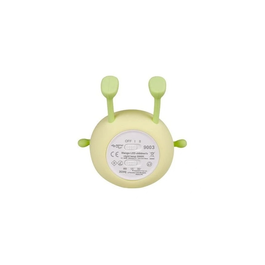 LED Hämardatav laetav laste öölamp LED/1W/5V 3000K 800 mAh mango