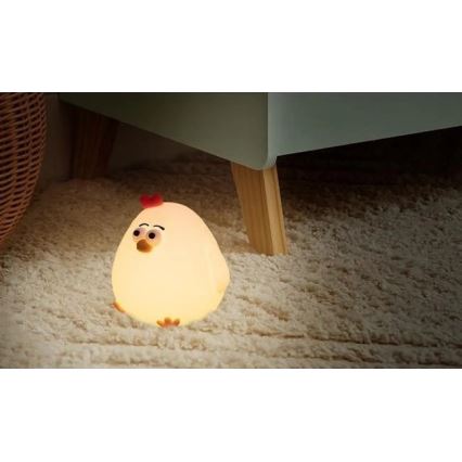 Hämardatav laetav laste LED-öölamp LED/1W/5V 3000K 800 mAh tibu