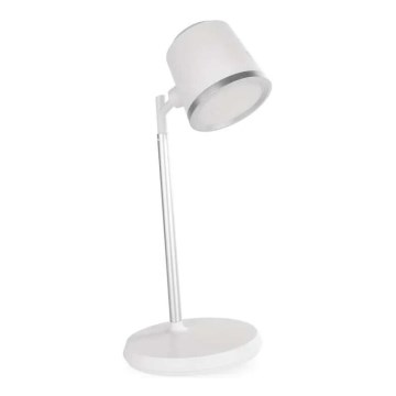 LED Hämardatav laetav laualamp 4-ühes LED/6W/3,7V 3000K/4000K/6500K 1500mAh valge