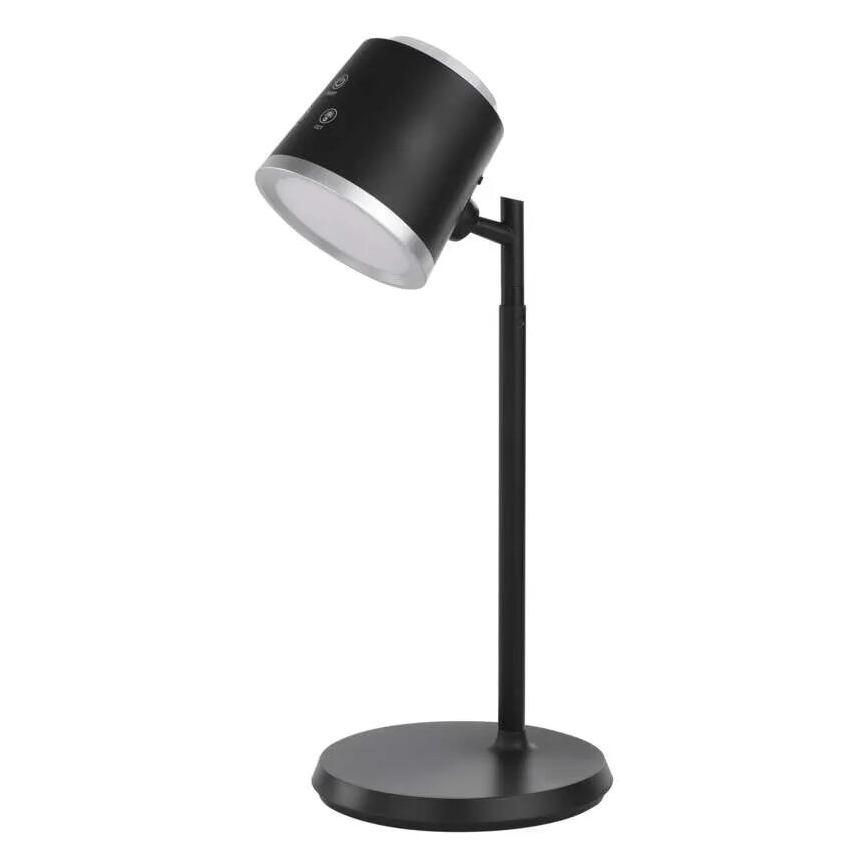 LED Hämardatav laetav laualamp 4-ühes LED/6W/3,7V 3000K/4000K/6500K 1500mAh must