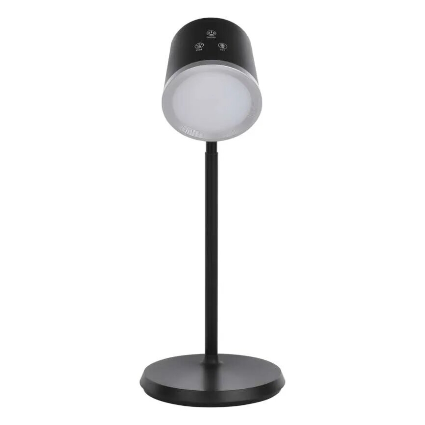 LED Hämardatav laetav laualamp 4-ühes LED/6W/3,7V 3000K/4000K/6500K 1500mAh must