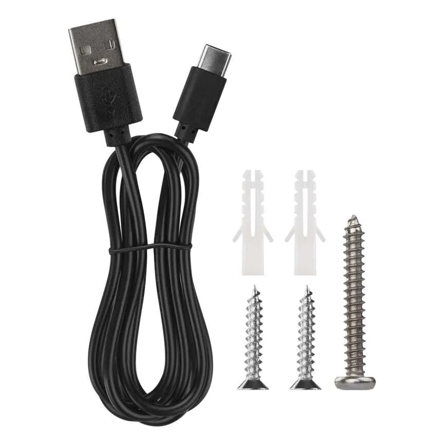 LED Hämardatav laetav laualamp 4-ühes LED/6W/3,7V 3000K/4000K/6500K 1500mAh must
