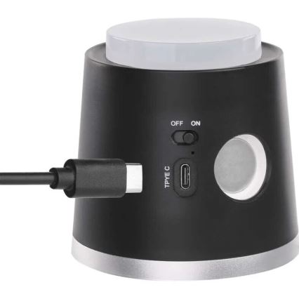 LED Hämardatav laetav laualamp 4-ühes LED/6W/3,7V 3000K/4000K/6500K 1500mAh must