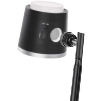LED Hämardatav laetav laualamp 4-ühes LED/6W/3,7V 3000K/4000K/6500K 1500mAh must